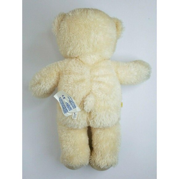 Build A Bear Teddy Bear Plush Cream Smiling 2010 15" Stuffed Animal Toy BAB Work - Picture 4 of 6